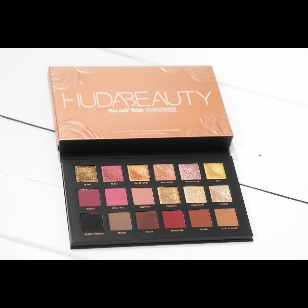 Huda Beauty Rose Gold Palette remastered
